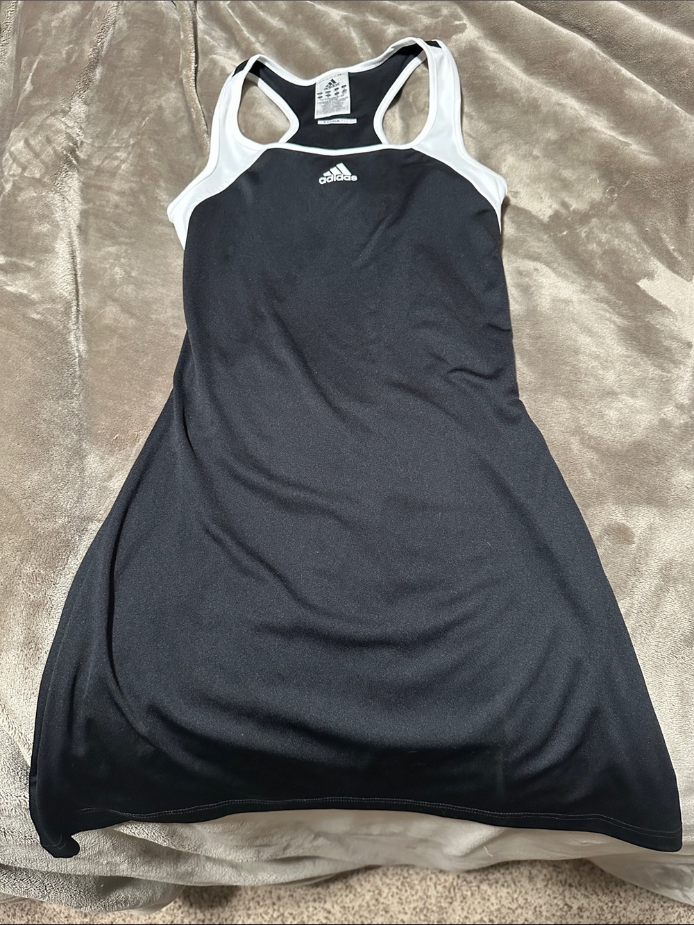 Adidas Black & White Racerback Tennis Dress